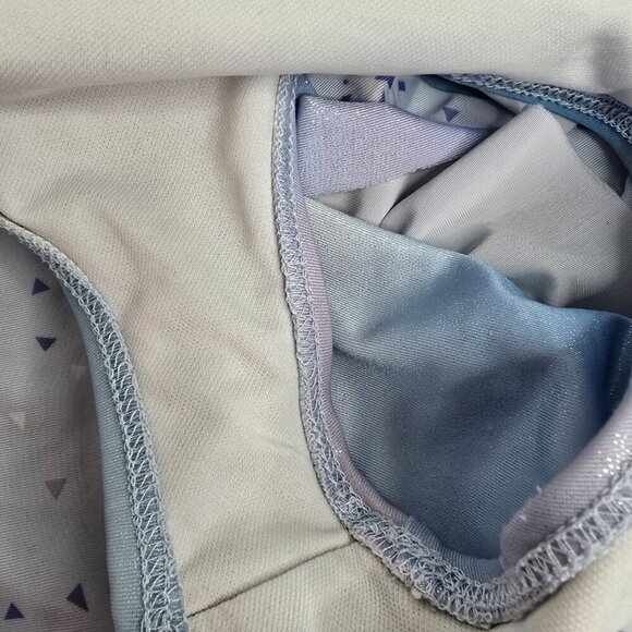 Disney Frozen 2 Piece Swim Rashguard and Bottom Set Ruffle - Picture 4 of 8